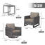 Chaise de patio avec coussins Nazime-1721635037