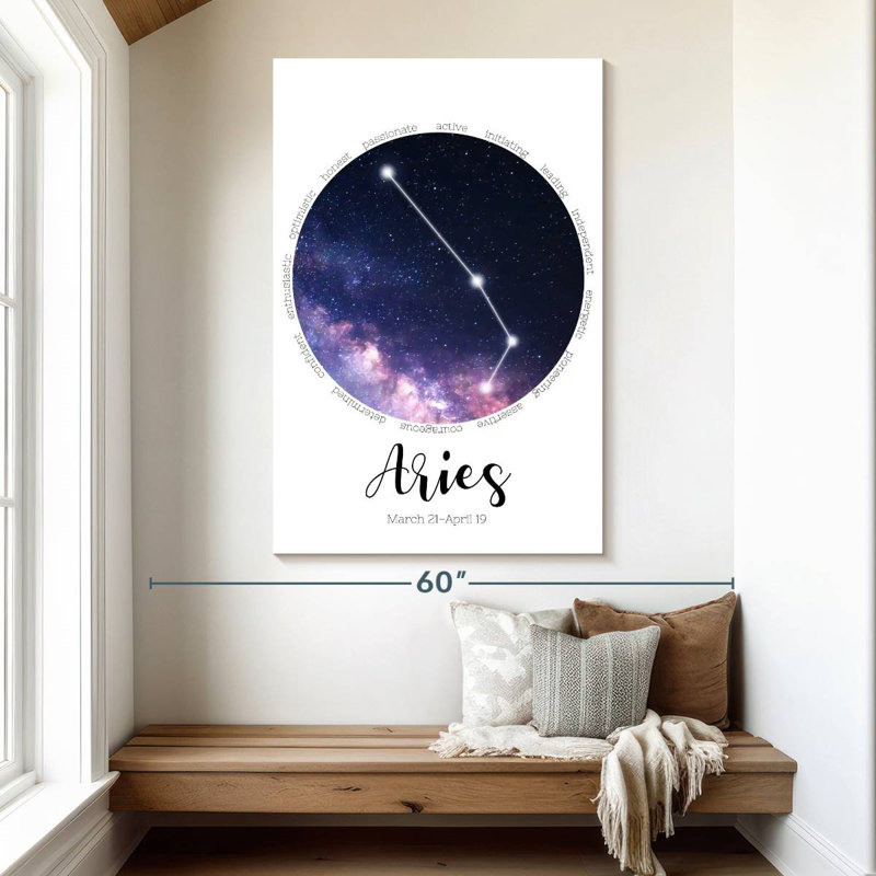 Aries Star Constellation, H 51 po x l 34 po