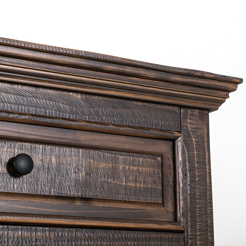 Roseland 3 Drawer Nightstand, Brown