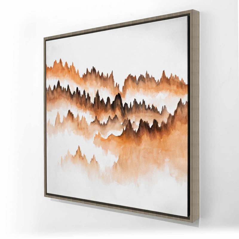 Toile encadrée «Mountain of Fir Trees» | Décoration intérieure minimaliste