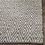 Tapis gris en coton tissé à plat à la main Ivy Hill-815252273