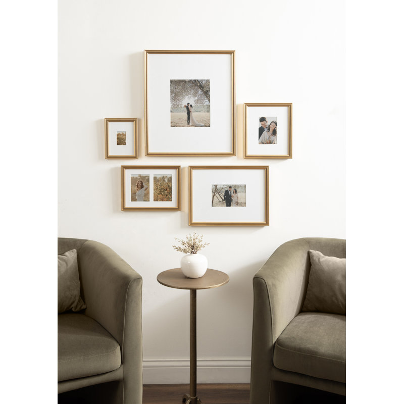 Five-Piece Matted Picture Frame Set