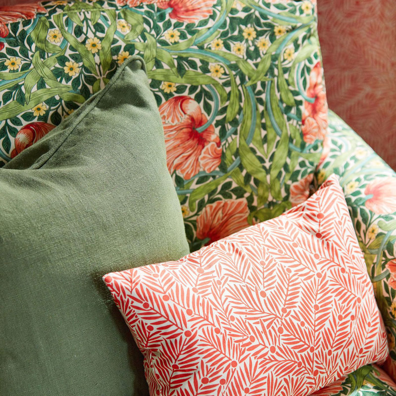 Bedford Park Yew & Aril Fabric, Teal