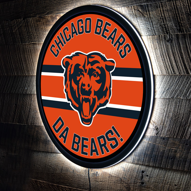Décoration murale lumineuse NFL, NFL Chicago Bears