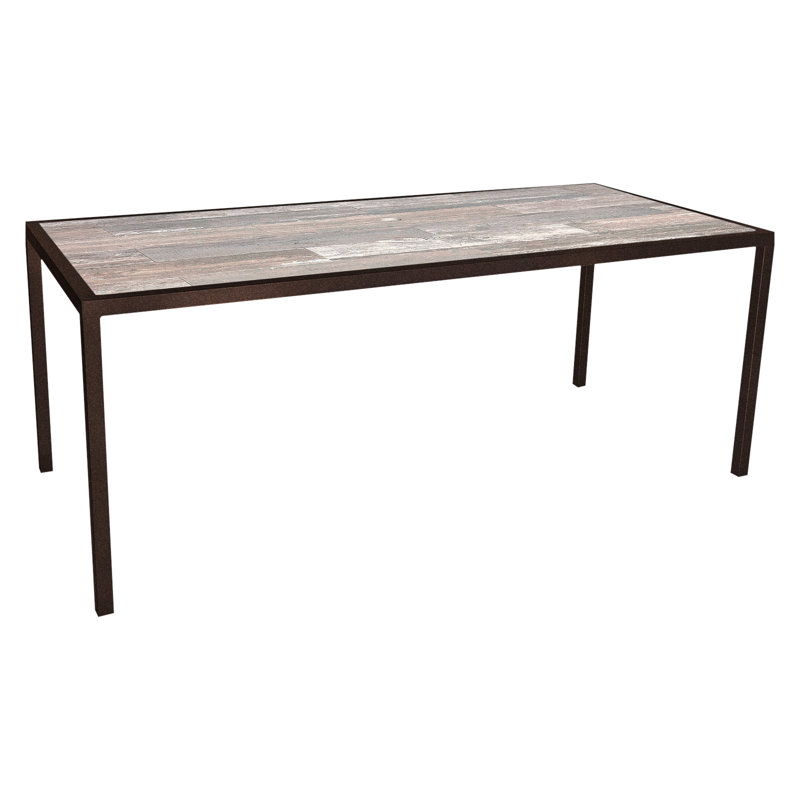 Quadra Outdoor Rectangle Dining Table, Copper Creek, Venice Beach