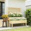 Boîte à fleurs surélevée pour patio, boîte à fleurs en treillis, lit de jardin surélevé pour l'extérieur