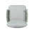 Steel Club Chair Set of 2, off White+Gray-177728877