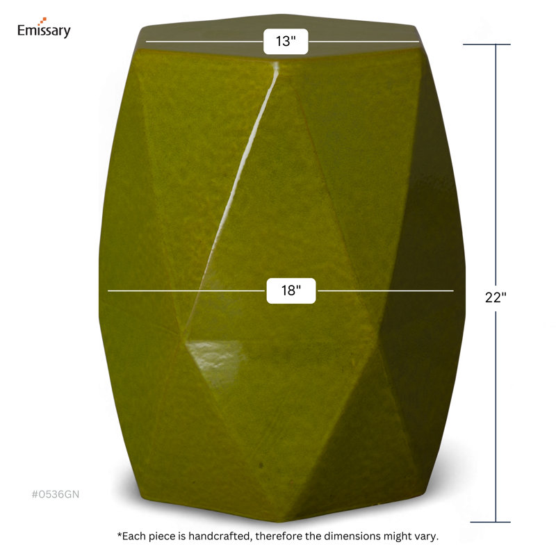 Ibtihal Garden Stool, Green
