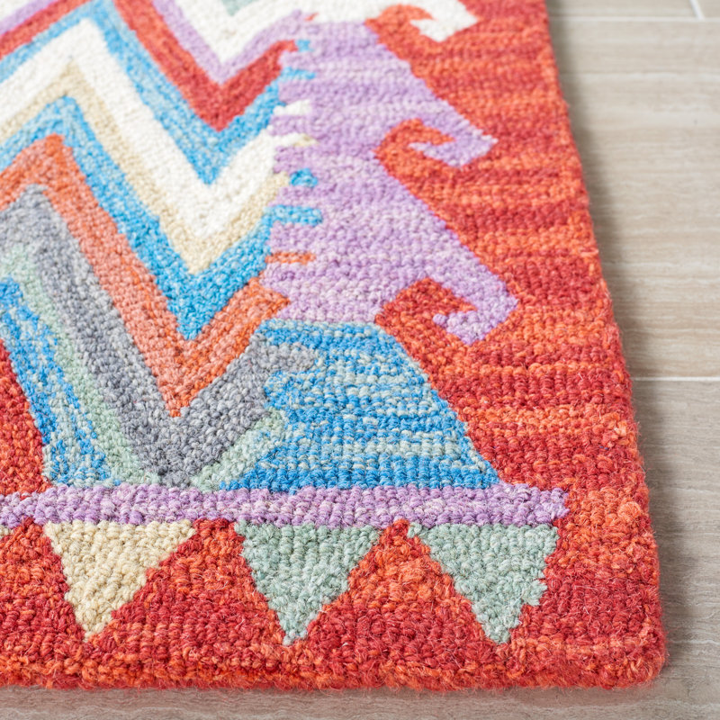 Tapis rouge / ivoire Horwich 405, Rectangle 8 pi x 10 pi