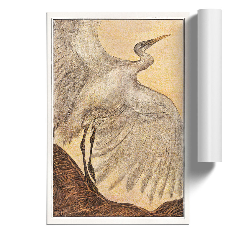 Egret by Theo van Hoytema - Frameless Print, 59cm H x 42cm W x 0.1cm D