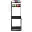 80cm W Steel Storage Rack with Wheels