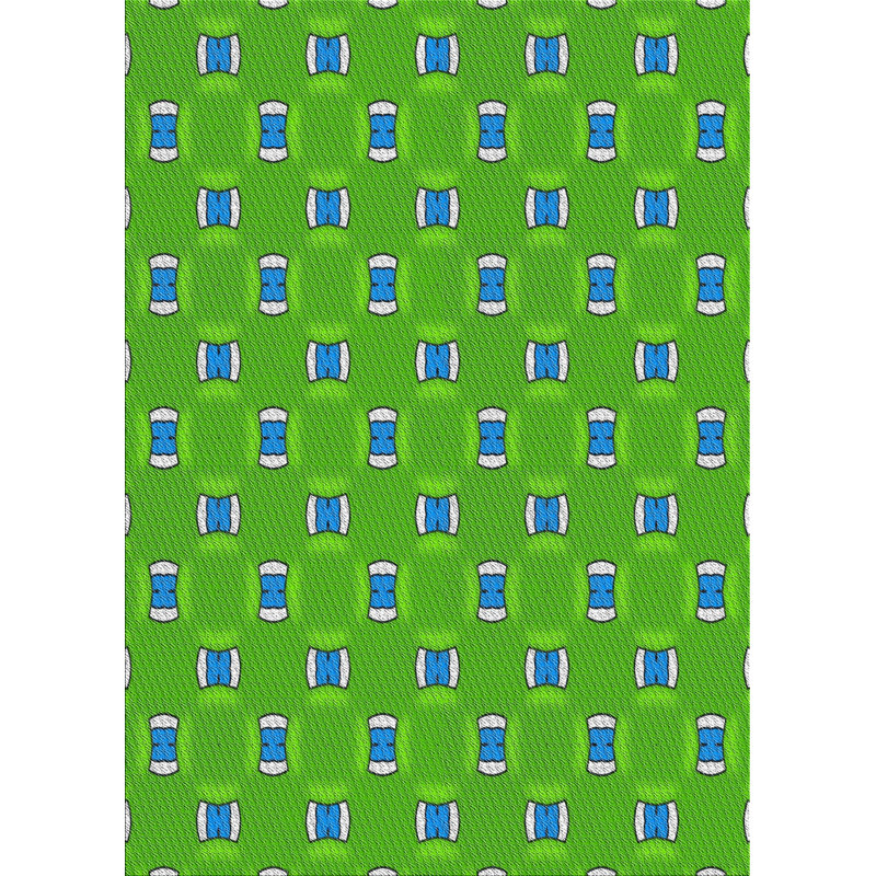Tapis de la zone verte en laine touffeté à la main Gurley