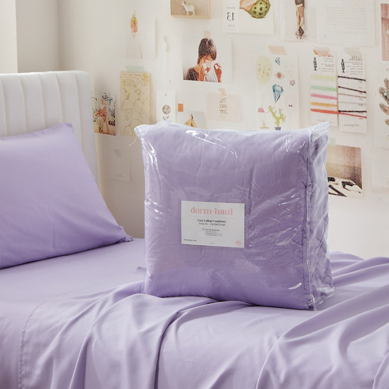 Ensemble d'édredon pour lit simple TG, Orchidée