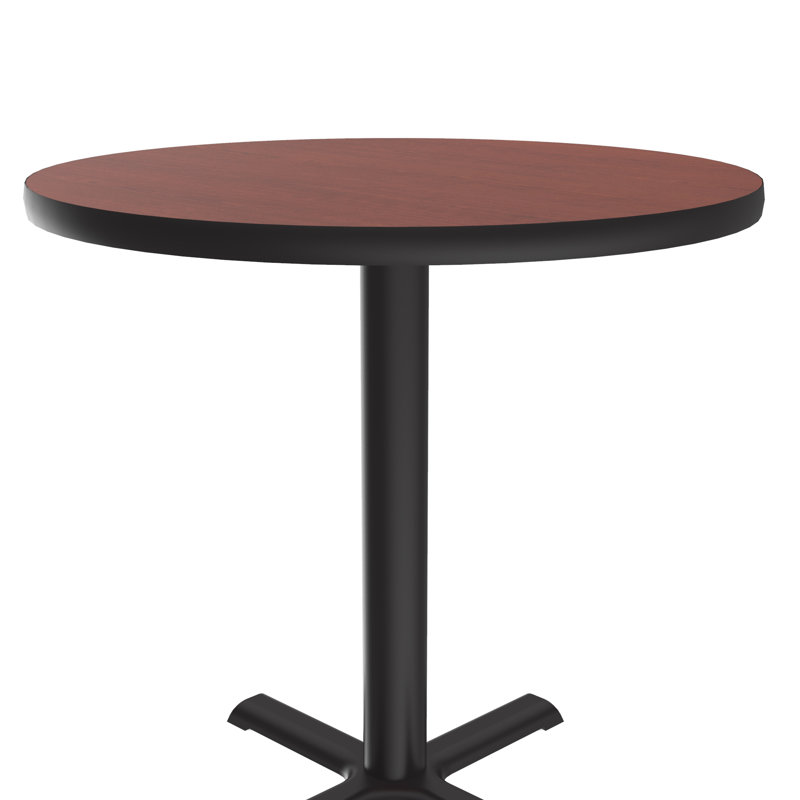 Table ronde pour salle de pause, Diamètre de 30 po, Cerisier