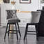 Tabouret de bar pivotant à 360 ° de hauteur 30,7 po Velvet-1188920933
