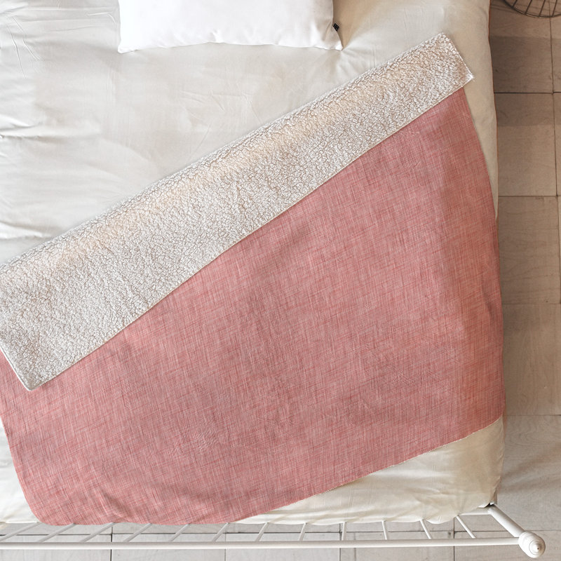 Holli Zollinger Throw Blanket, 80" L x 60" W, Pink