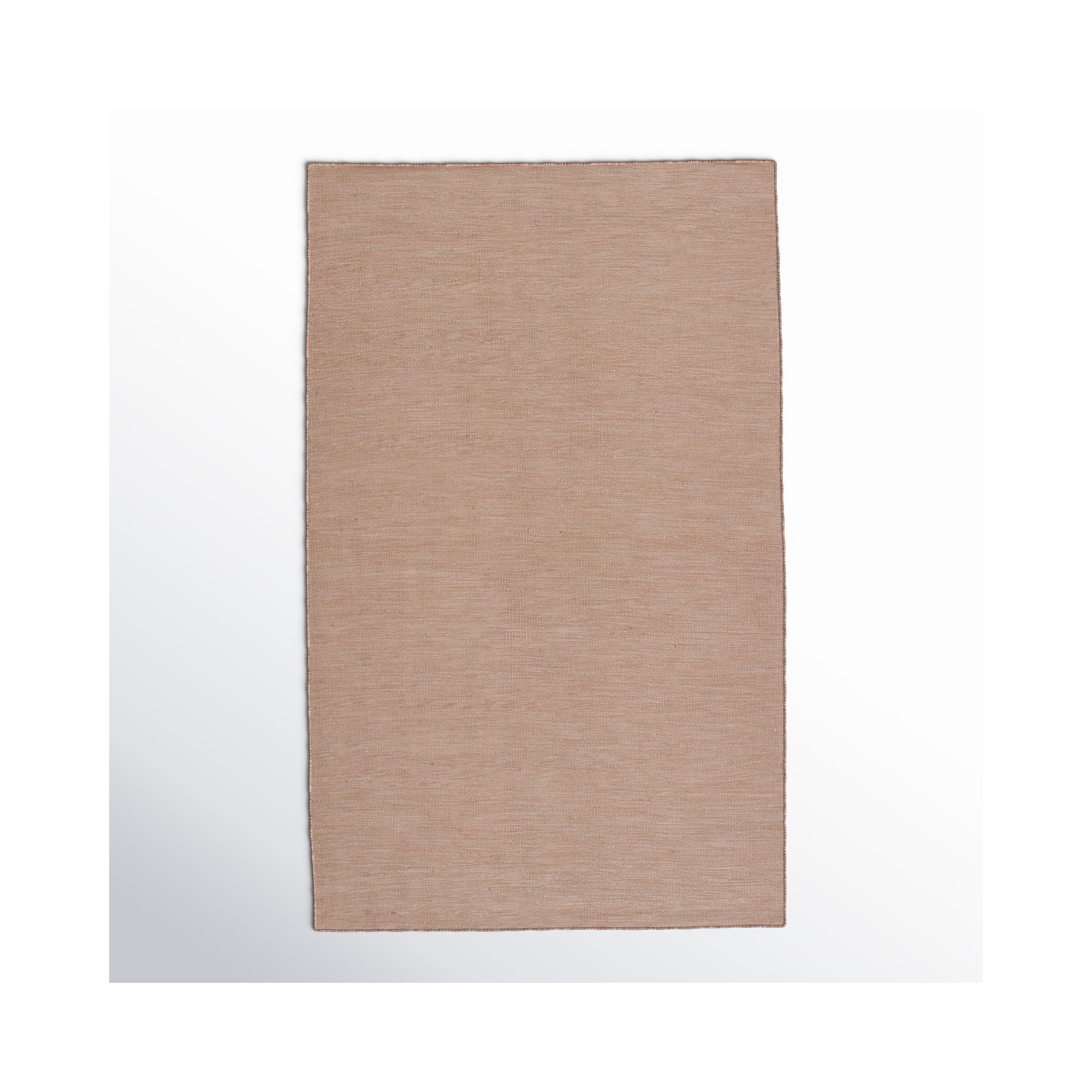 Burkett Handmade Recycled P.E.T Tan Indoor/Outdoor Rug, Rectangle 5' x 8'