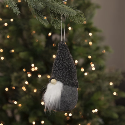 Ornement de Noël en peluche gnome - 7 po