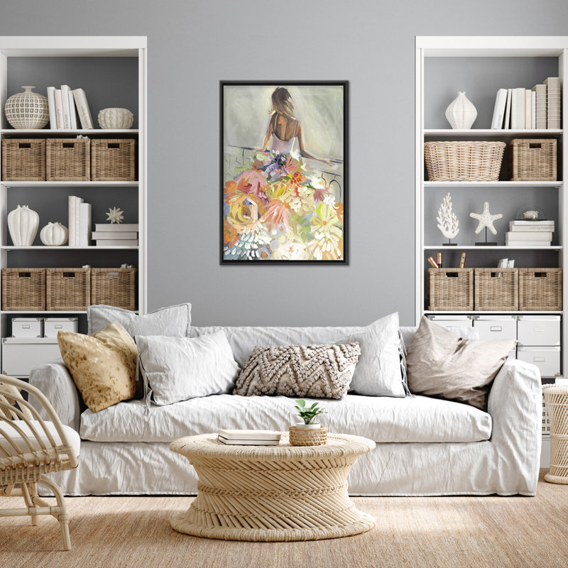 Nature Inspired Blossom Reverie: The Enigmatic Backdrop, 40" H x 30" W