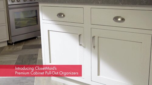 ClosetMaid 360900 White 18 H x 14 W 2-Tier Kitchen Cabinet Pull-Out  Organizer 