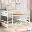 Full Size Bunk Bed With White - Built For Stability And Over Ensuring A Comfortable Safe Sleeping Arrangement