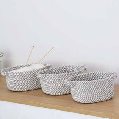 JVL Fabric Decorative Basket