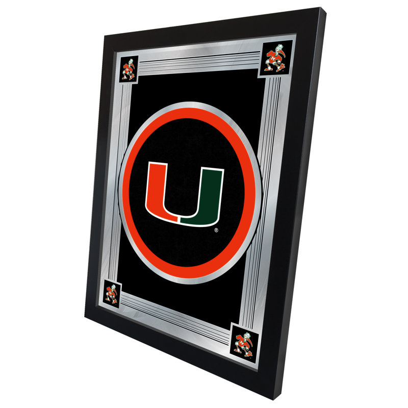 NCAA Logo Mirror, impression encadrée, Miami