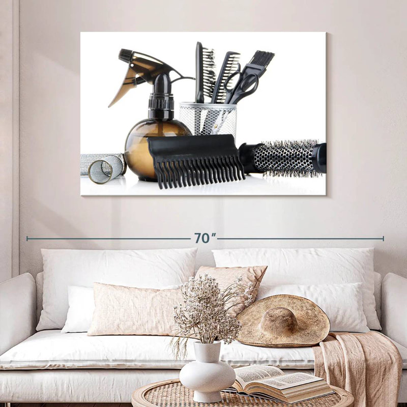 Salon Styling Tools, 32" H x 48" W
