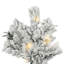 Alaskan White/Green Artificial Christmas Tree with LED White Lights with Stand-1802361615