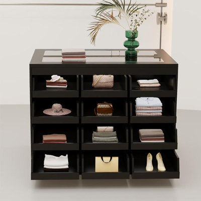 Vitrine à tiroirs multi-niveaux à usage commercial