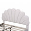 Lit plateforme tapissier avec tête de lit en velours à motif floral-1606730405-1606730406