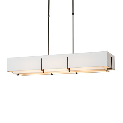 Luminaire suspendu linéaire unique à 4 lumières Exos