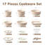 17 - Piece Aluminum Cookware Set