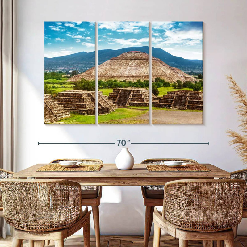 Lilie Aztec Pyramid, 42" H x 65" W