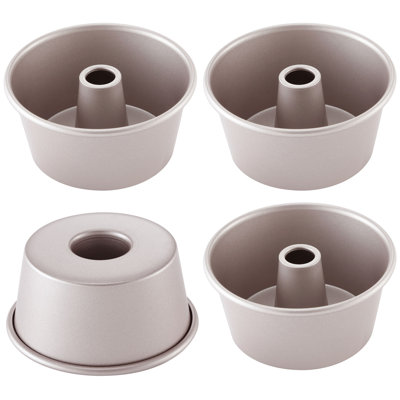 CHEFMADE 3.5 Inch Mini Angel Food Pan Set 4Pcs