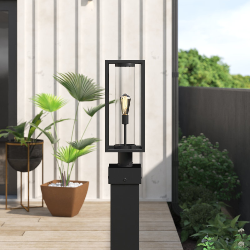 Tête de lanterne 1 lumière Bello, Noir, H 21,75 po x l 8 po x P 8 po