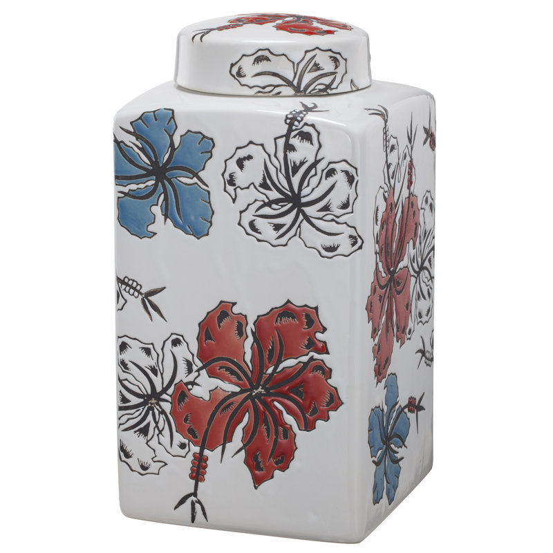Jarre de rangement, H 10,24 po x l 5,51 po x P 5,51 po