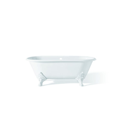 Janeese 70'' x 32'' Soaking Cast Iron Bathtub