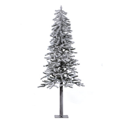 6' x 33" Flocked Alpine Tree 490T
