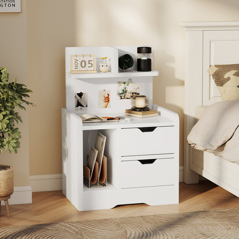 40cm W Manufactured Wood Bedside Table