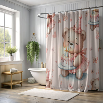 Blush Cub - Premium Shower Curtain 163