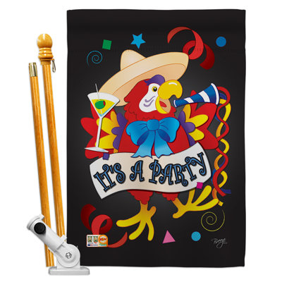 Polyester inspiré de 2 côtés 40 x 28 po ensemble de drapeau