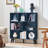 8 Cube Book Shelf,3 Tier Bookshelf With Legs, Modern Open Storage Organizer,Boho Bookcase,Display Cabinet Shelf Free Standing Bookshelves For Bedroom,Living Room,Office-579070864