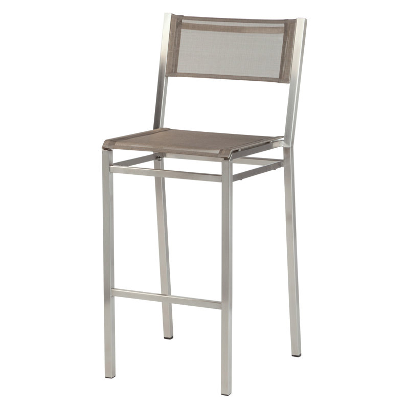 Equinox Outdoor Dining Chair, Titanium, 29"
