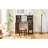 Walnut Makeup Vanity Set With 3-Light Mode Adjustable Mirror - Modern Dressing Table With Large Storage Shelf, Spacious Drawer & Cabinet - Elegant Beauty Desk For Bedroom
