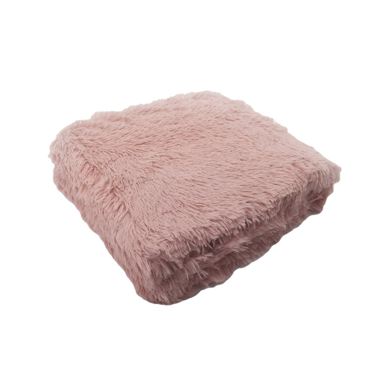 Kratika Plain Weave / Muslin Throw Blanket, Blush
