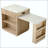 82.6" Fluted Kitchen Island with Extendable Dining Table (Seats 4-6) – Natural-129895294