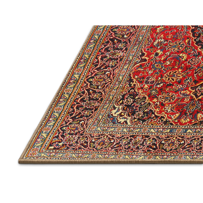 Tapis traditionnel marron / noir, Rectangle 2 pi x 5 pi