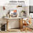 Hukam Metal Base Computer Desk-1861811323