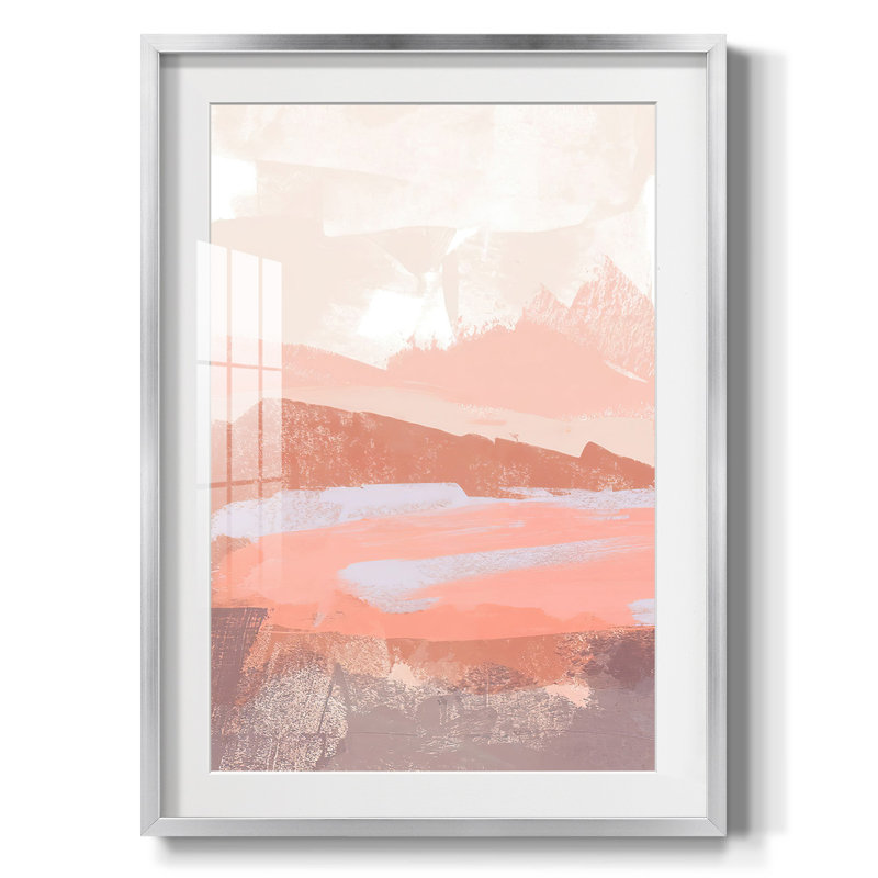 «Dusty Desert II», reproduction encadrée, H 28,5 po x l 20,5 po, Argent argent